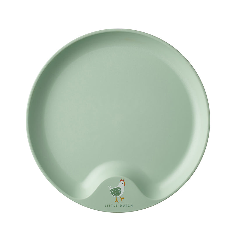 Piatto piano per bambini "Mio - Little Farm" cm Ø22x2