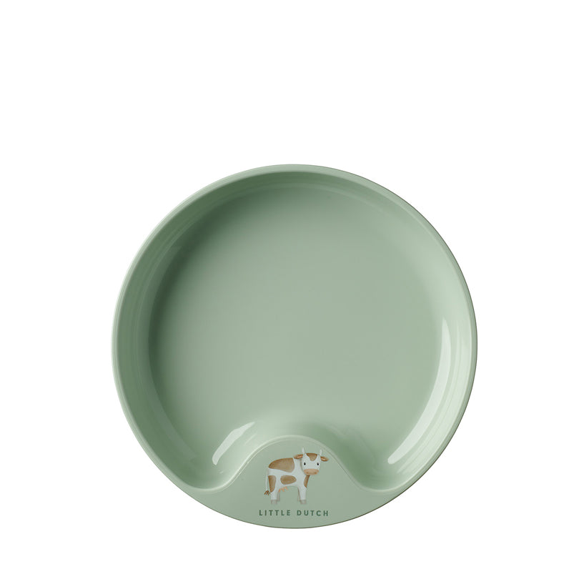 Piatto per pappa antiscivolo "Mio - Little Farm" cm Ø17,5x3,5