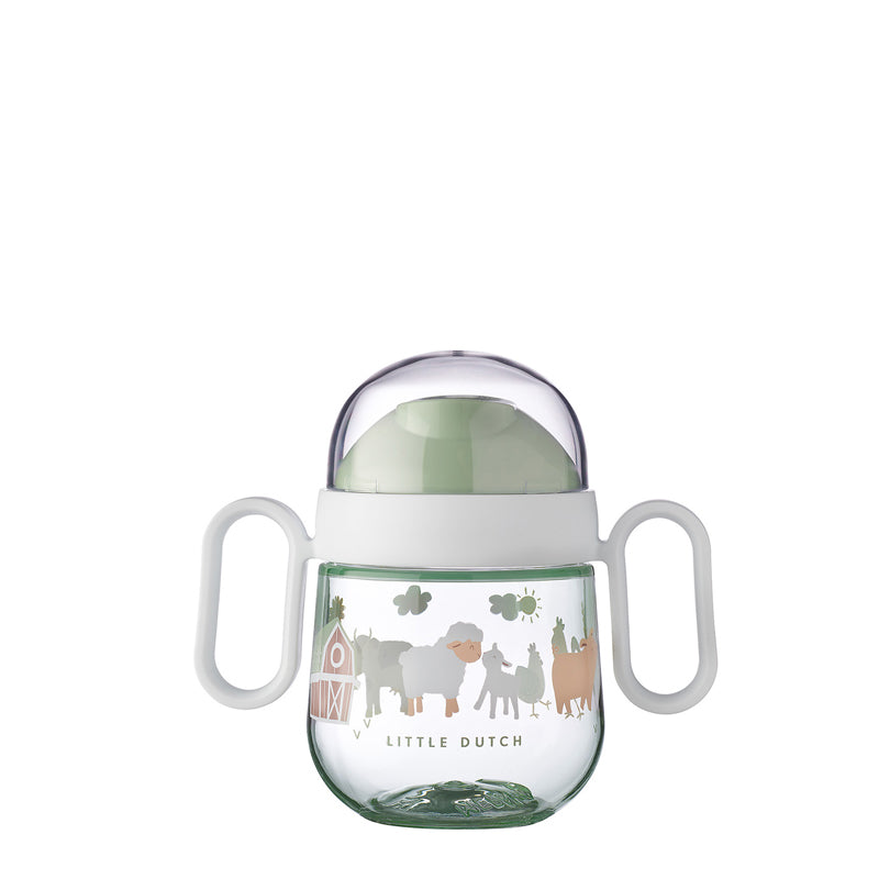 Tazza bambino antigoccia "Mio - Little Farm", con 2 beccucci ml 200/cm 13,6x7,6x1