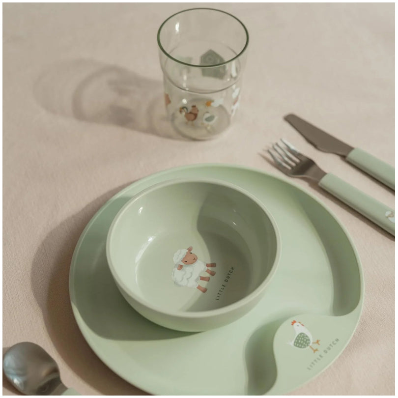 Set di stoviglie per bambini "Mio - Little Farm", confezione 6 pezzi cm 33,5x10,5x22