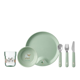 Set di stoviglie per bambini "Mio - Little Farm", confezione 6 pezzi cm 33,5x10,5x22