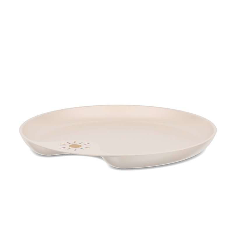 Piatto piano per bambini "Mio - Sunshine & Rainbow" cm Ø22x2