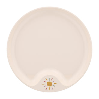 Piatto piano per bambini "Mio - Sunshine & Rainbow" cm Ø22x2