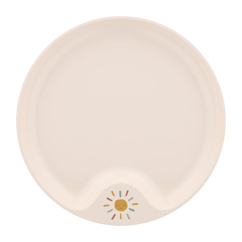 Piatto piano per bambini "Mio - Sunshine & Rainbow" cm Ø22x2