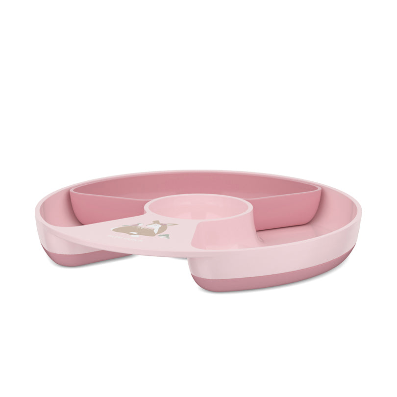 Piatto per bambini con inserto/divisore estraibile "Mio - Fairy Garden" cm Ø20x2,7