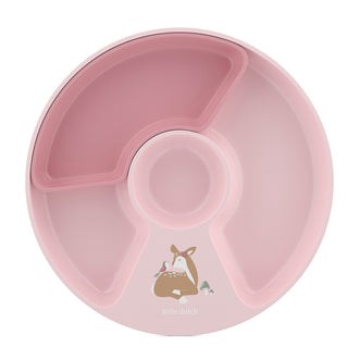 Piatto per bambini con inserto/divisore estraibile "Mio - Fairy Garden" cm Ø20x2,7