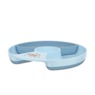 Piatto per bambini con inserto/divisore estraibile "Mio - Forest Friends" cm Ø20x2,7