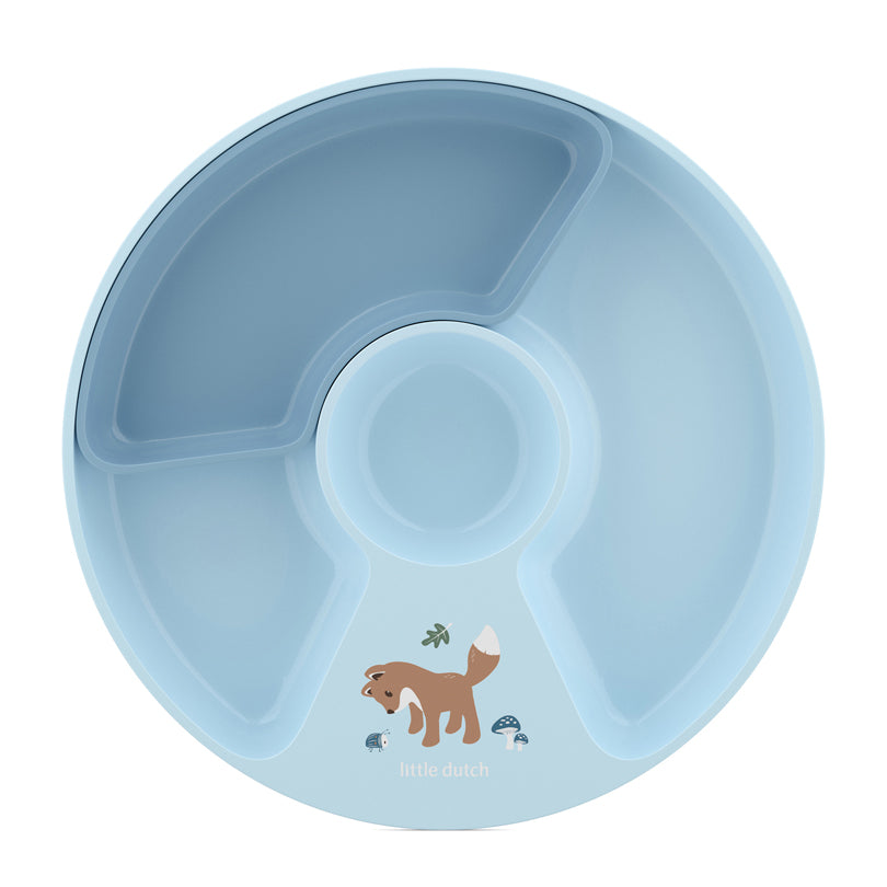 Piatto per bambini con inserto/divisore estraibile "Mio - Forest Friends" cm Ø20x2,7