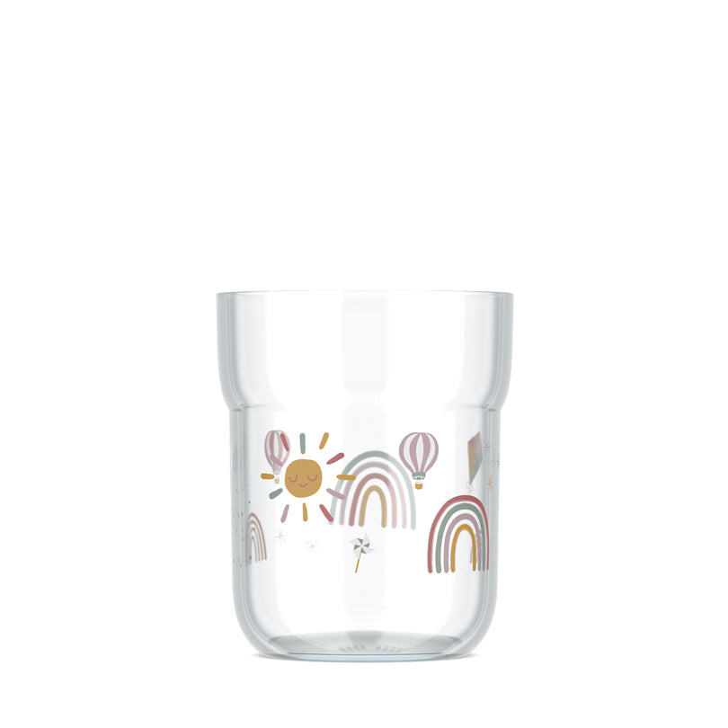 Bicchiere per bambino "Mio - Sunshine & Rainbow" ml 250/cm Ø7,5x9,1
