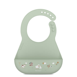 Bavaglino con tasca raccogli cibo "Mio - Little Farm" cm 21x29,8x3,6