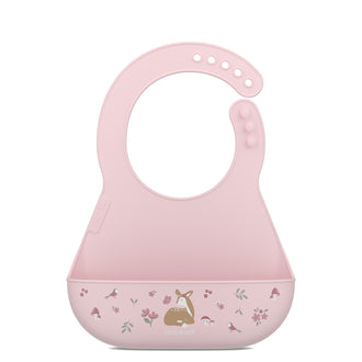 Bavaglino con tasca raccogli cibo "Mio - Fairy Garden" cm 21x29,8x3,6