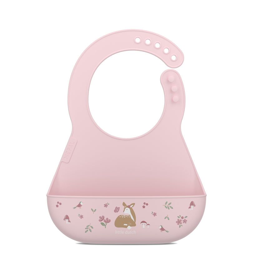 Bavaglino con tasca raccogli cibo "Mio - Fairy Garden" cm 21x29,8x3,6