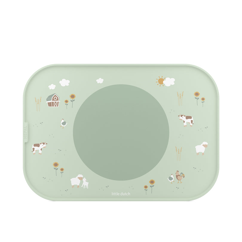 Vassoio antiscivolo "Mio - Little Farm" cm 39,8x27,9x1,2