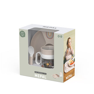 Set pappa per neonati "Mio - Sunshine & Rainbow", confezione 3 pezzi cm 20,5x20x10,5