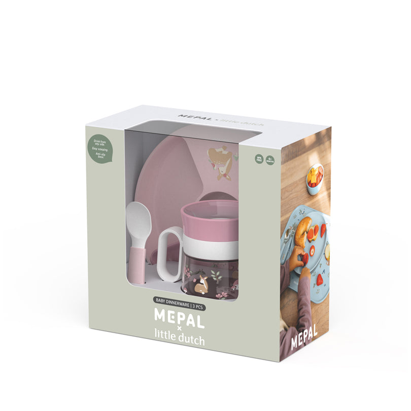 Set pappa per neonati "Mio - Fairy Garden", confezione 3 pezzi cm 20,5x20x10,5