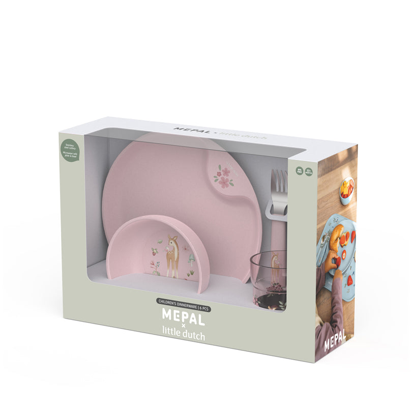 Set di stoviglie per bambini "Mio - Fairy Garden", confezione 6 pezzi cm 33,5x10,5x22