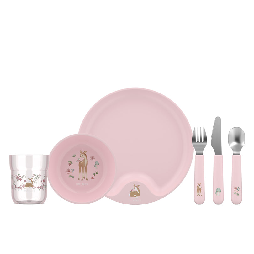 Set di stoviglie per bambini "Mio - Fairy Garden", confezione 6 pezzi cm 33,5x10,5x22