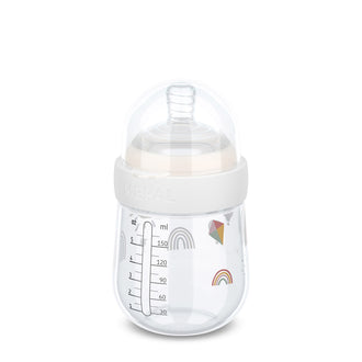 Biberon piccolo "Mio - Sunshine & Rainbow" ml 165/cm Ø7x12,5
