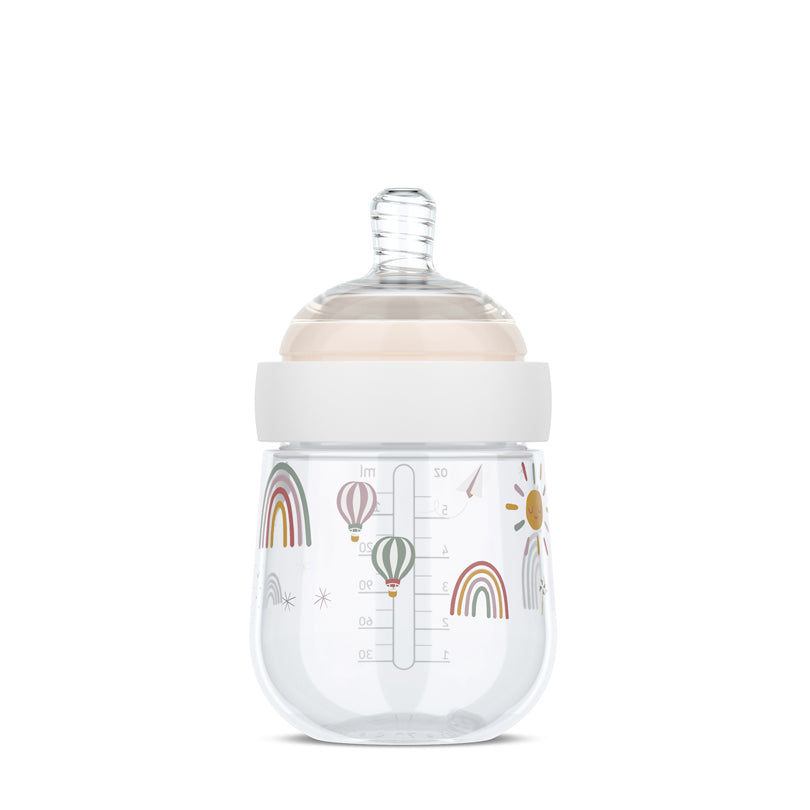 Biberon piccolo "Mio - Sunshine & Rainbow" ml 165/cm Ø7x12,5