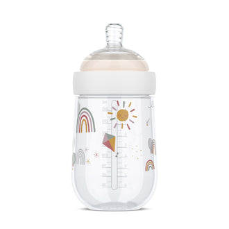 Biberon grande "Mio - Sunshine & Rainbow" ml 240/cm Ø7x15,3