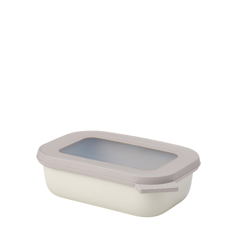 Contenitore rettangolare multiuso con coperchio a chiusura ermetica "Cirqula" l 0,5/cm 17,6x12,6x5