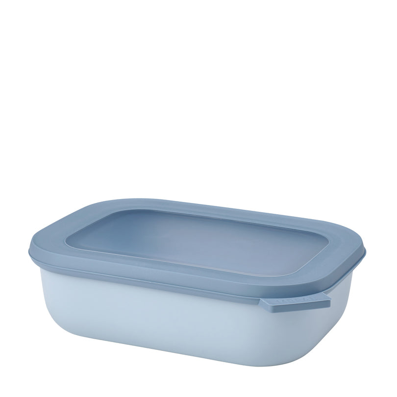 Contenitore rettangolare multiuso con coperchio a chiusura ermetica "Cirqula" l 1/cm 21x16x6