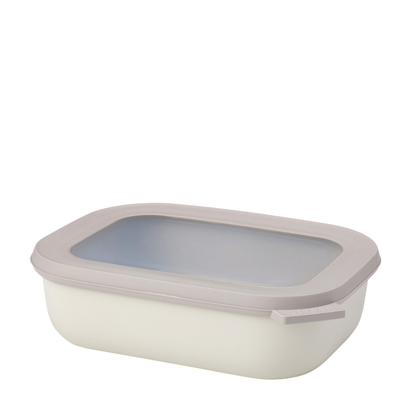 Contenitore rettangolare multiuso con coperchio a chiusura ermetica "Cirqula" l 1/cm 21x16x6