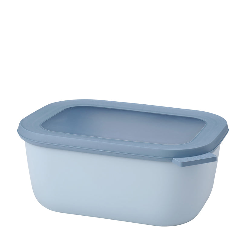 Contenitore rettangolare multiuso con coperchio a chiusura ermetica "Cirqula" l 1,5/cm 21x16x9