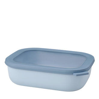 Contenitore rettangolare multiuso con coperchio a chiusura ermetica "Cirqula" l 2/cm 25x20x7