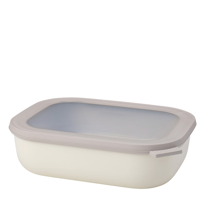 Contenitore rettangolare multiuso con coperchio a chiusura ermetica "Cirqula" l 2/cm 25x20x7