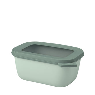 Contenitore rettangolare multiuso con coperchio a chiusura ermetica "Cirqula" l 0,75/17,6x12,6x7,5