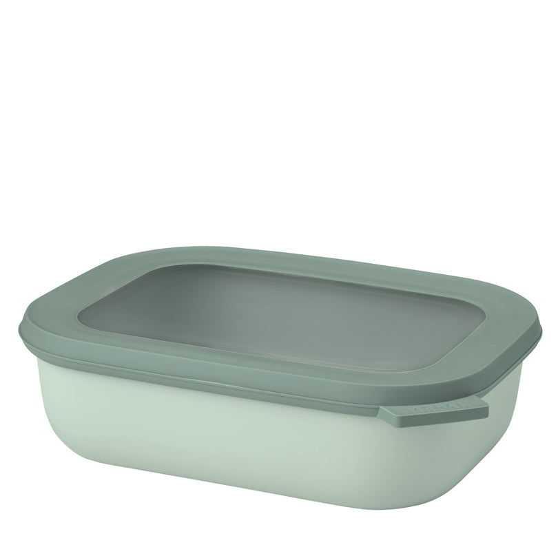 Contenitore rettangolare multiuso con coperchio a chiusura ermetica "Cirqula" l 1/cm 21x16x6