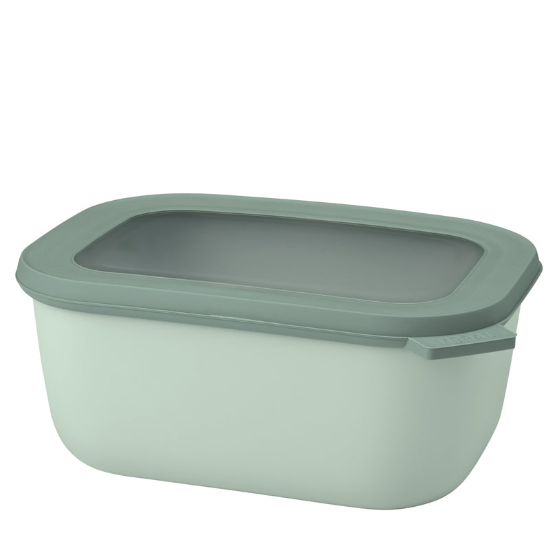 Contenitore rettangolare multiuso con coperchio a chiusura ermetica "Cirqula" l 1,5/cm 21x16x9