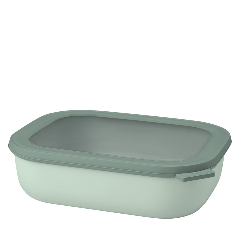 Contenitore rettangolare multiuso con coperchio a chiusura ermetica "Cirqula" l 2/cm 25x20x7