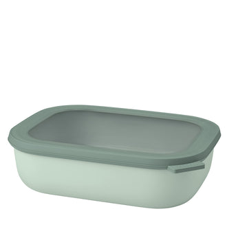 Contenitore rettangolare multiuso con coperchio a chiusura ermetica "Cirqula" l 2/cm 25x20x7