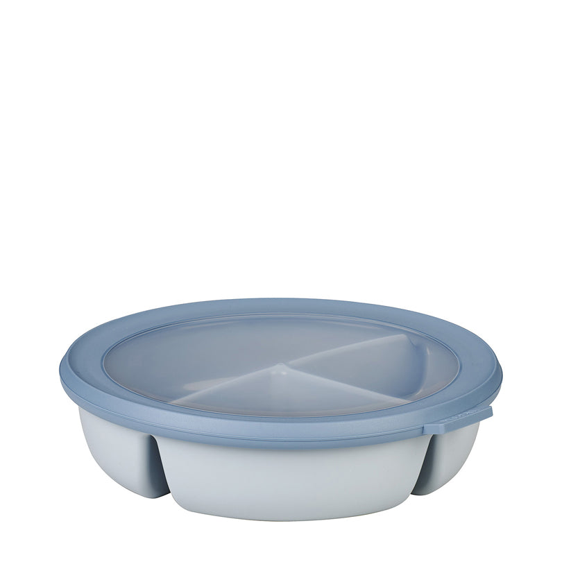 Bento Bowl "Cirqula" con 3 scomparti (ml 250 + 250 + 500) cm Ø23x6