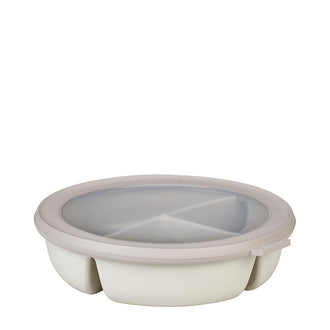 Bento Bowl "Cirqula" con 3 scomparti (ml 250 + 250 + 500) cm Ø23x6