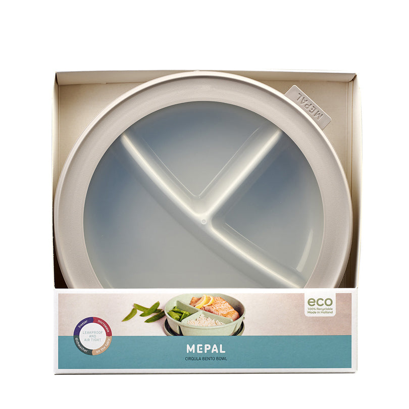 Bento Bowl "Cirqula" con 3 scomparti (ml 250 + 250 + 500) cm Ø23x6