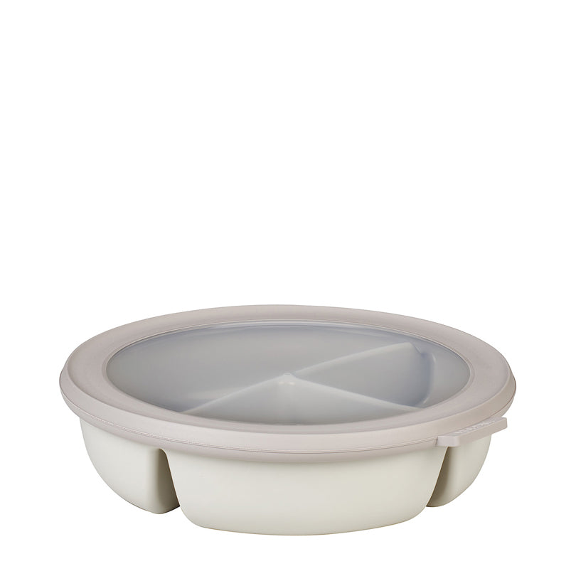 Bento Bowl "Cirqula" con 3 scomparti (ml 250 + 250 + 500) cm Ø23x6