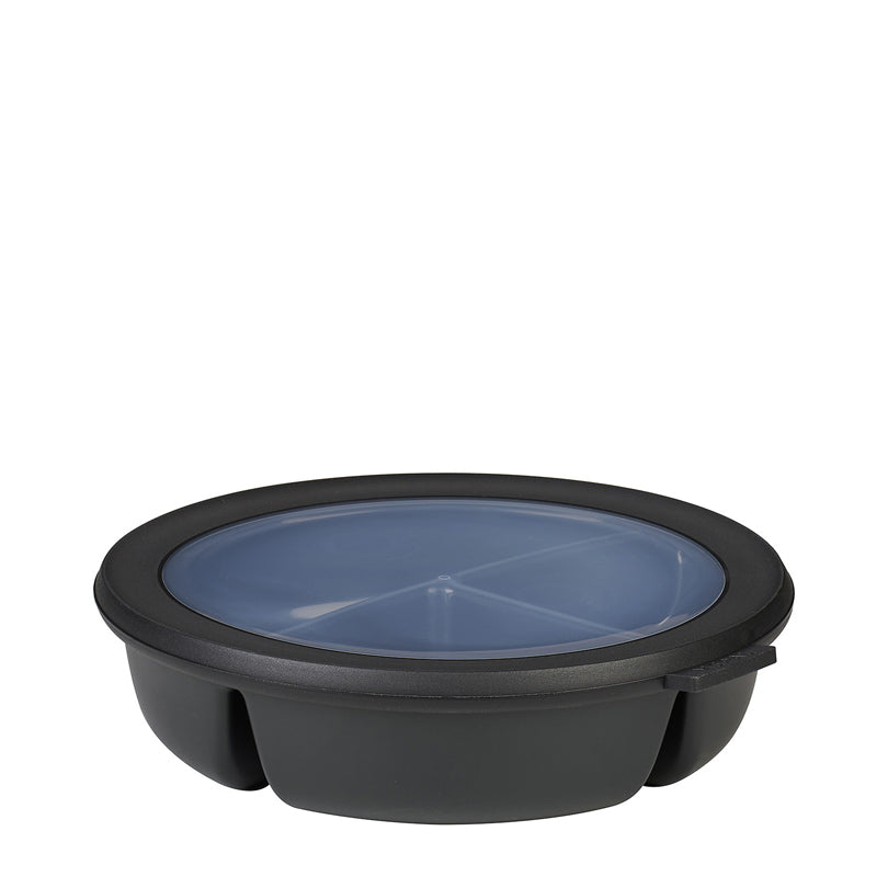 Bento Bowl "Cirqula" con 3 scomparti (ml 250 + 250 + 500) cm Ø23x6