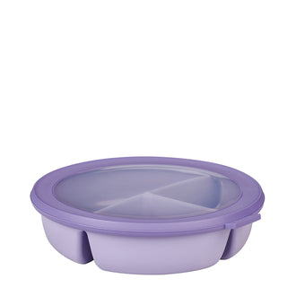 Bento Bowl "Cirqula" con 3 scomparti (ml 250 + 250 + 500) cm Ø23x6