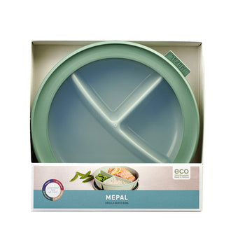 Bento Bowl "Cirqula" con 3 scomparti (ml 250 + 250 + 500) cm Ø23x6