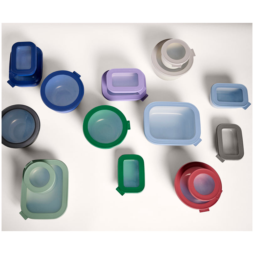 Bento Bowl "Cirqula" con 3 scomparti (ml 250 + 250 + 500) cm Ø23x6