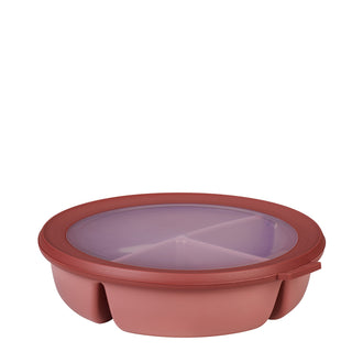 Bento Bowl "Cirqula" con 3 scomparti (ml 250 + 250 + 500) cm Ø23x6