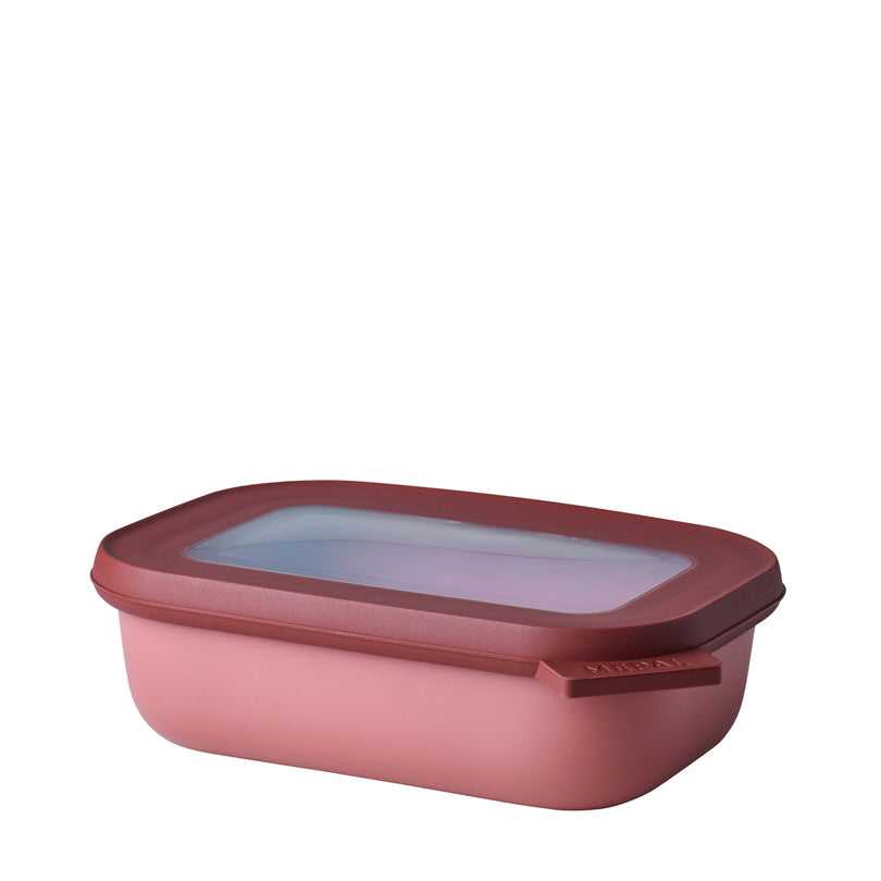 Contenitore rettangolare multiuso con coperchio a chiusura ermetica "Cirqula" l 0,5/cm 17,6x12,6x5