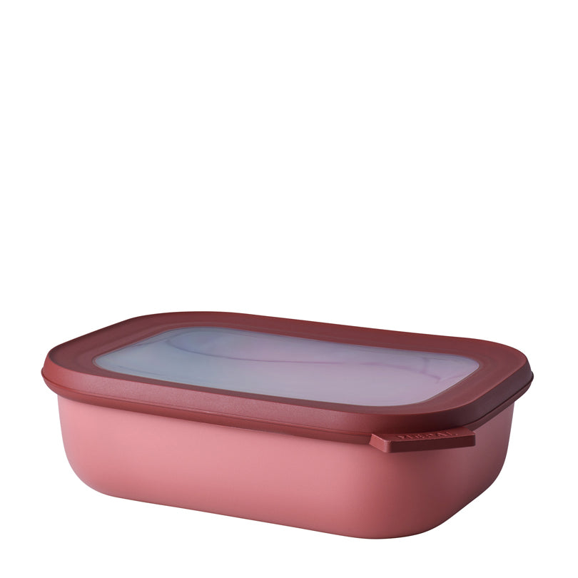 Contenitore rettangolare multiuso con coperchio a chiusura ermetica "Cirqula" l 1/cm 21x16x6