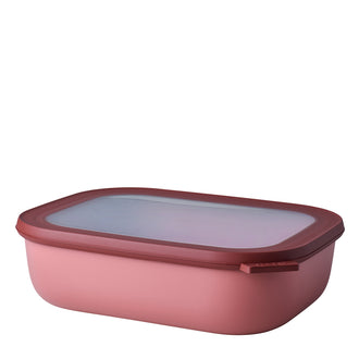 Contenitore rettangolare multiuso con coperchio a chiusura ermetica "Cirqula" l 2/cm 25x20x7