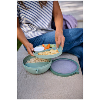 Bento Bowl "Vita" con 5 scomparti e 3 inserti estraibili l 1,5/cm Ø20,7x8,5