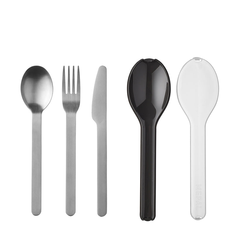 Posate "Ellipse" con custodia, set 3 pezzi cm 5,1x19,5