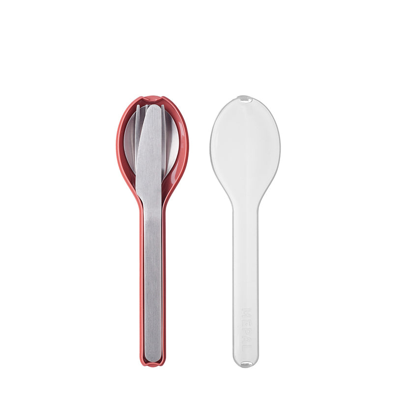 Posate "Ellipse" con custodia, set 3 pezzi cm 5,1x19,5